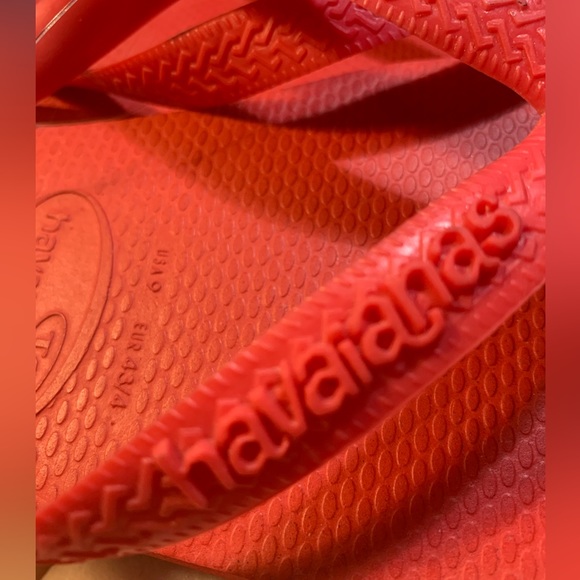 Havaianas Flip Flops red Sz 9/10 - Picture 2 of 3